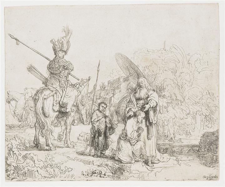 The baptism of the eunuch, 1641 - Рембрандт