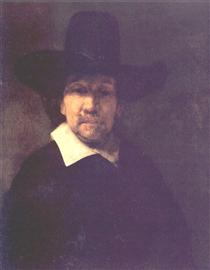 The Poet Jeremia de Decker - Rembrandt van Rijn