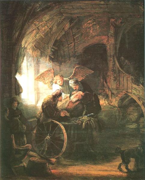Tobias Cured With His Son, 1636 - Rembrandt