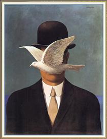 Man in a Bowler Hat - René Magritte
