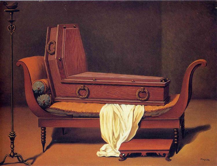 Perspective: Madame Recamier by David, 1949 - Rene Magritte
