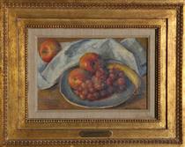A Plate of Fruit - Robert Brackman