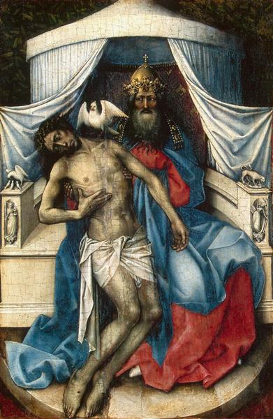 Mourning Trinity (Throne of God), 1433 - 1435 - Robert Campin