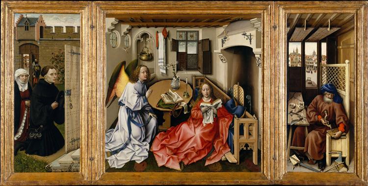 Mérode-Triptychon, 1425 - 1428 - Robert Campin