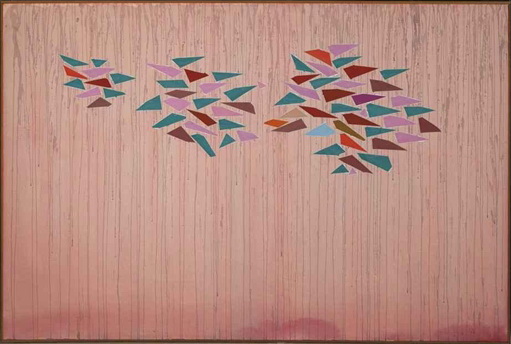 Colors on Gray Pink, 1976 - Robert Goodnough