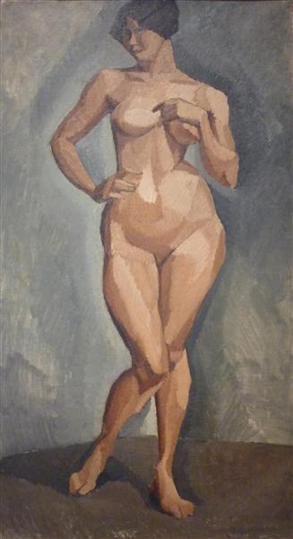 Standing nude from the front, 1910 - Roger de La Fresnaye