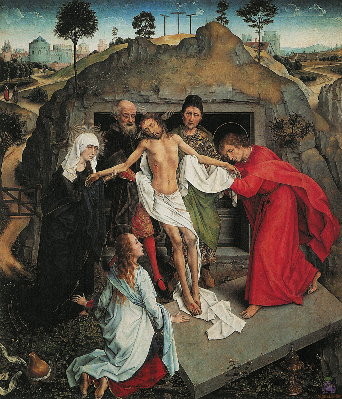 Lamentation of Christ c 1460 c 1463 Rogier  van  der  