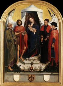 Богородица с младенцем и четырьмя святыми - Рогир ван дер Вейден
