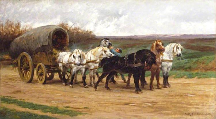 A Waggon and a Team of Horses, 1852 - Rosa Bonheur