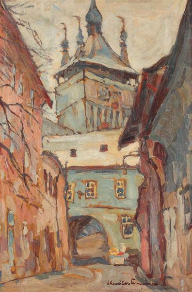 Sighișoara Tower, 1930 - Rudolf Schweitzer-Cumpana