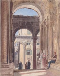 Ruínas de Diocleciano em Spalato - Rudolf von Alt