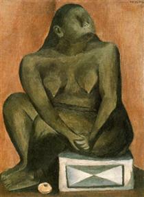 Mujer en gris - Rufino Tamayo