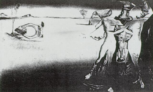 Apparition of a Couple in the Desert, 1946 - Salvador Dali