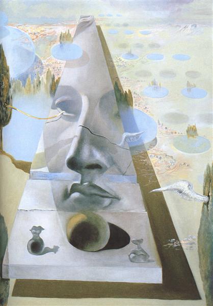 Apparition of the Visage of Aphrodite of Cnidos in a Landscape, 1981 - Salvador Dalí