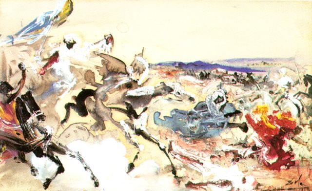 Arabs. Study for 'The Battle of Tetuan', 1960 - Salvador Dalí
