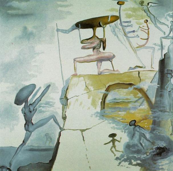 Atmospherocephalic Figures, 1982 - Salvador Dalí