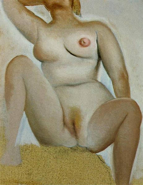 Female Seated Nud, c.1960 - Сальвадор Далі