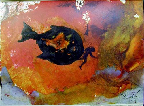 Ionas in ventre piscis, 1964 - 1967 - Salvador Dali
