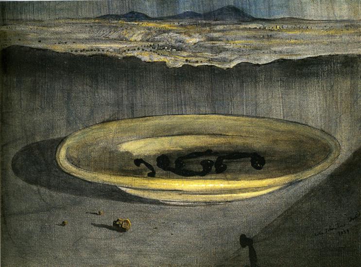 Landscape with Telephones on a Plate, 1938 - Salvador Dali