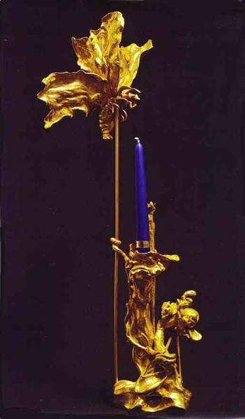 Moth and Flame. Candelstick, 1965 - Salvador Dali
