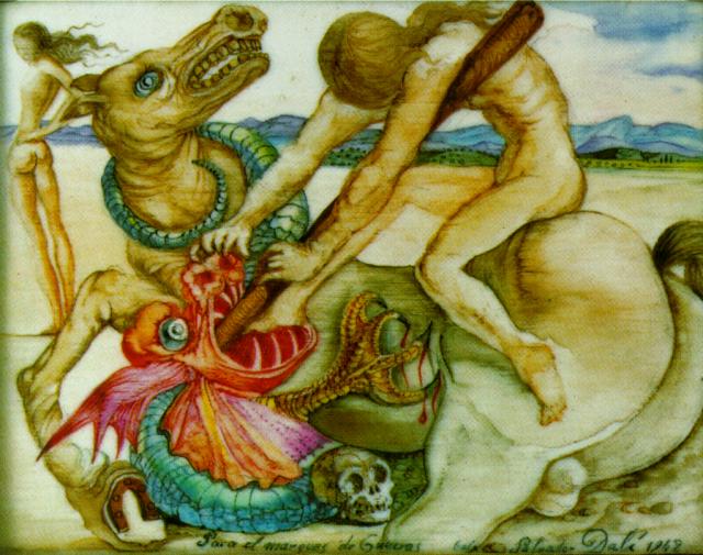 Saint George and the Dragon, 1942 - Сальвадор Дали