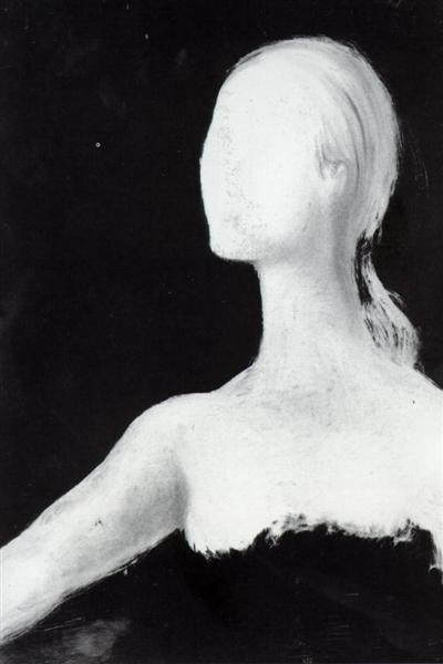 Untitled (Head of a Woman; unfinished), 1981 - Сальвадор Дали