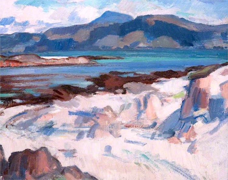 Ben More from Martyrs Bay, Iona, 1925 - Samuel Peploe