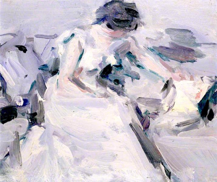 Lady in a White Dress, 1906 - Samuel Peploe