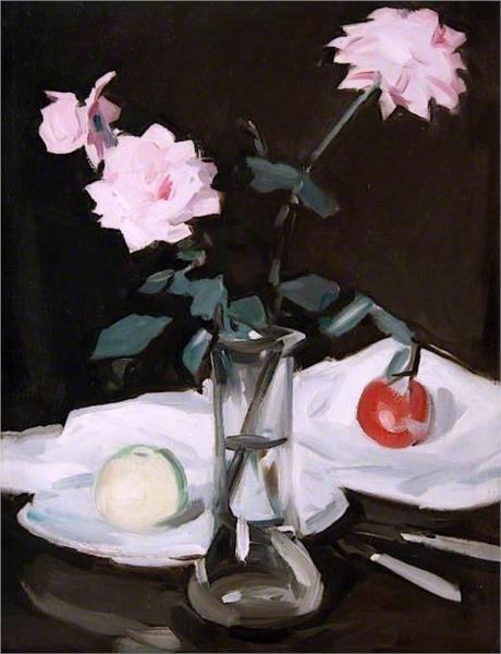 Still Life, Pink Roses, 1926 - Samuel Peploe