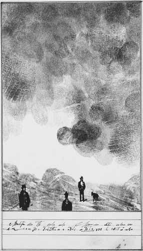 Fingerprint Landscape, 1950 - Saul Steinberg