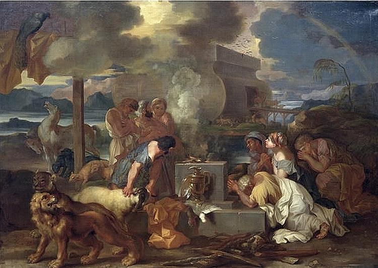 Sacrifice of Noah, 1640 - Sébastien Bourdon