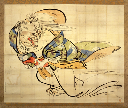 The Ibaraki Demon Snatches Back Her Arm, 1840 - Shibata Zeshin