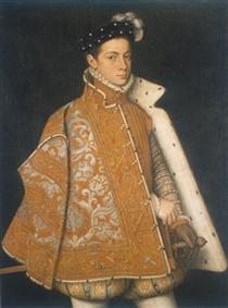 A portrait of a young Alessandro Farnese, the future Duke of Parma - Софонисба Ангиссола