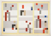 Vertical and horizontal composition - Sophie Taeuber-Arp