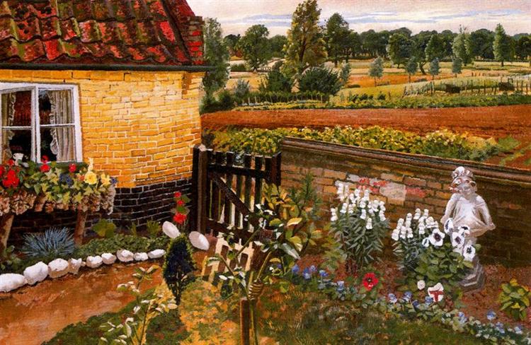 Cottage at Wangford, 1937 - Stanley Spencer