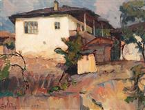 Landscape with Houses - Stefan Popescu