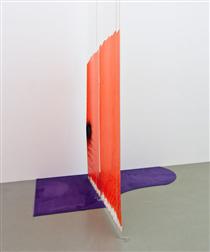 Blind No. 21, Seventeen-foot Ceiling or Lower Pyrrole Orange, Vat Orange (to Franz West) + PUSH COMES TO LOVE + Marino Formenti Wien, AT - Stephen Prina