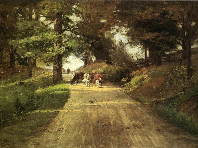 An Indiana Road, 1889 - T. C. Steele