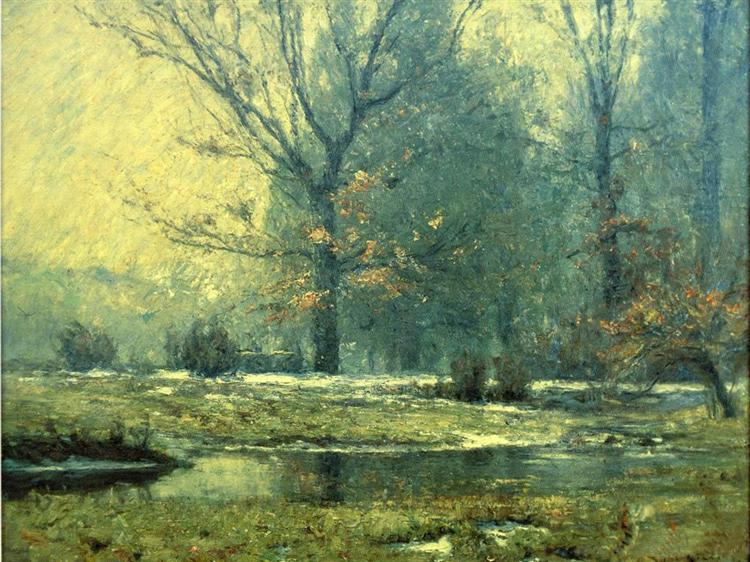 Creek in Winter, 1899 - T. C. Steele