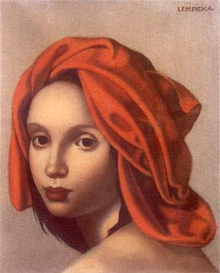 The Orange Turban, 1935 - Тамара Лемпицька