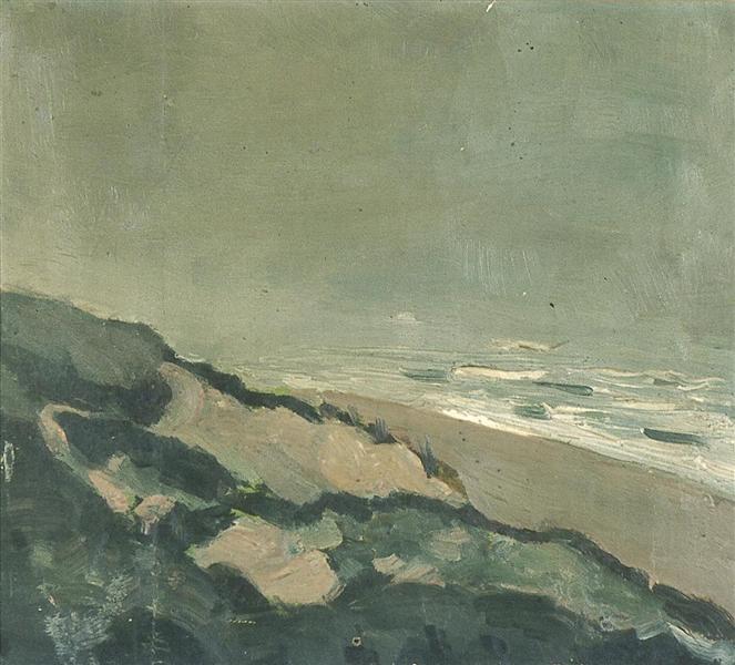 Dunes and sea, c.1912 - Theo van Doesburg