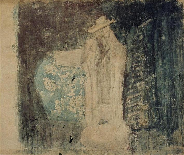 Still Life with statue, vase and jar, 1920 - Тео ван Дусбург