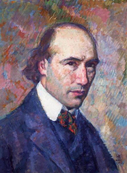 Portrait of Andre Gide, 1908 - Theo van Rysselberghe