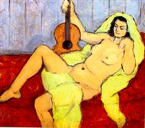 Nude with Guitar - Theodor Pallady