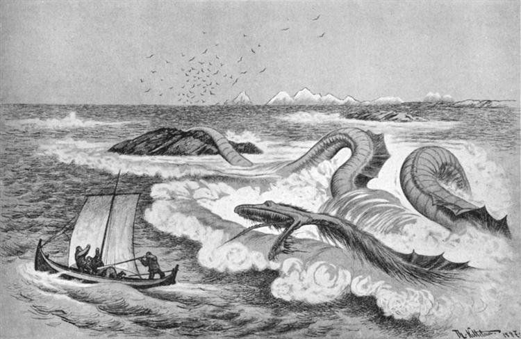 Sea Serpent, 1892 - Theodor Kittelsen