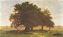 Holm Oaks, Apremont - Théodore Rousseau