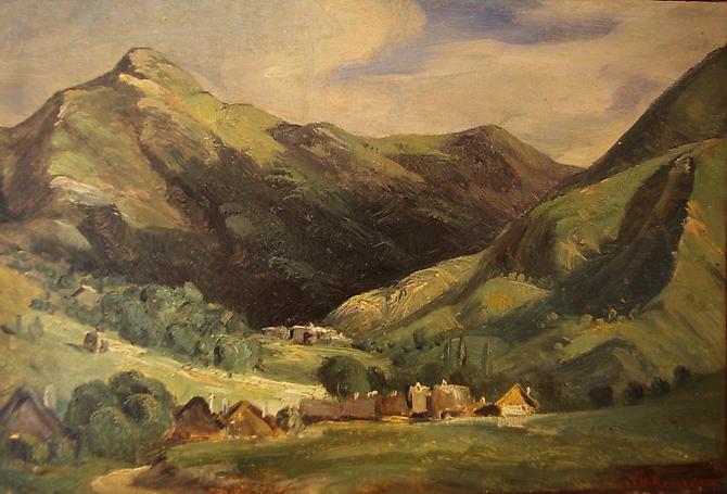 Landscape at Vigerie, valley Santoire, Auvergne, c.1830 - Théodore Rousseau