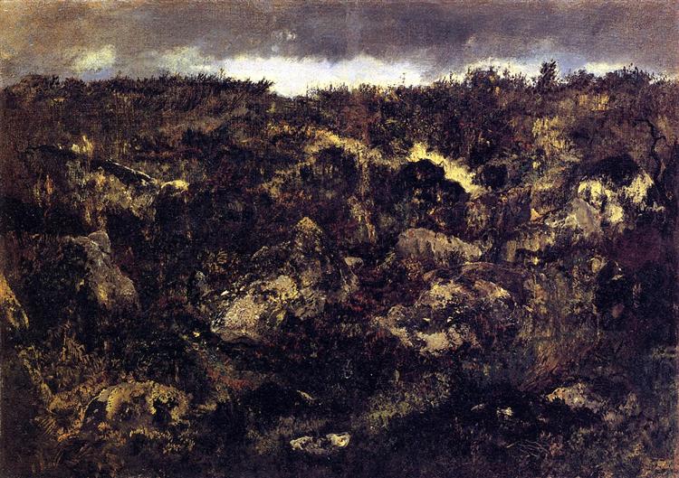 Rocky Landscape, 1840 - 1845 - 泰奧多爾·盧梭