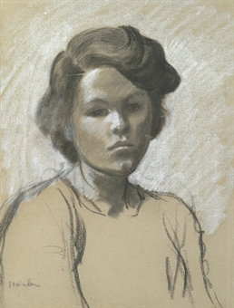 Portrait of Colette, the daughter of the artist - Theophile Steinlen