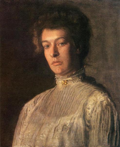 Portrait of Mrs. Kern Dodge (Helen Peterson Greene), 1904 - 湯姆·艾金斯